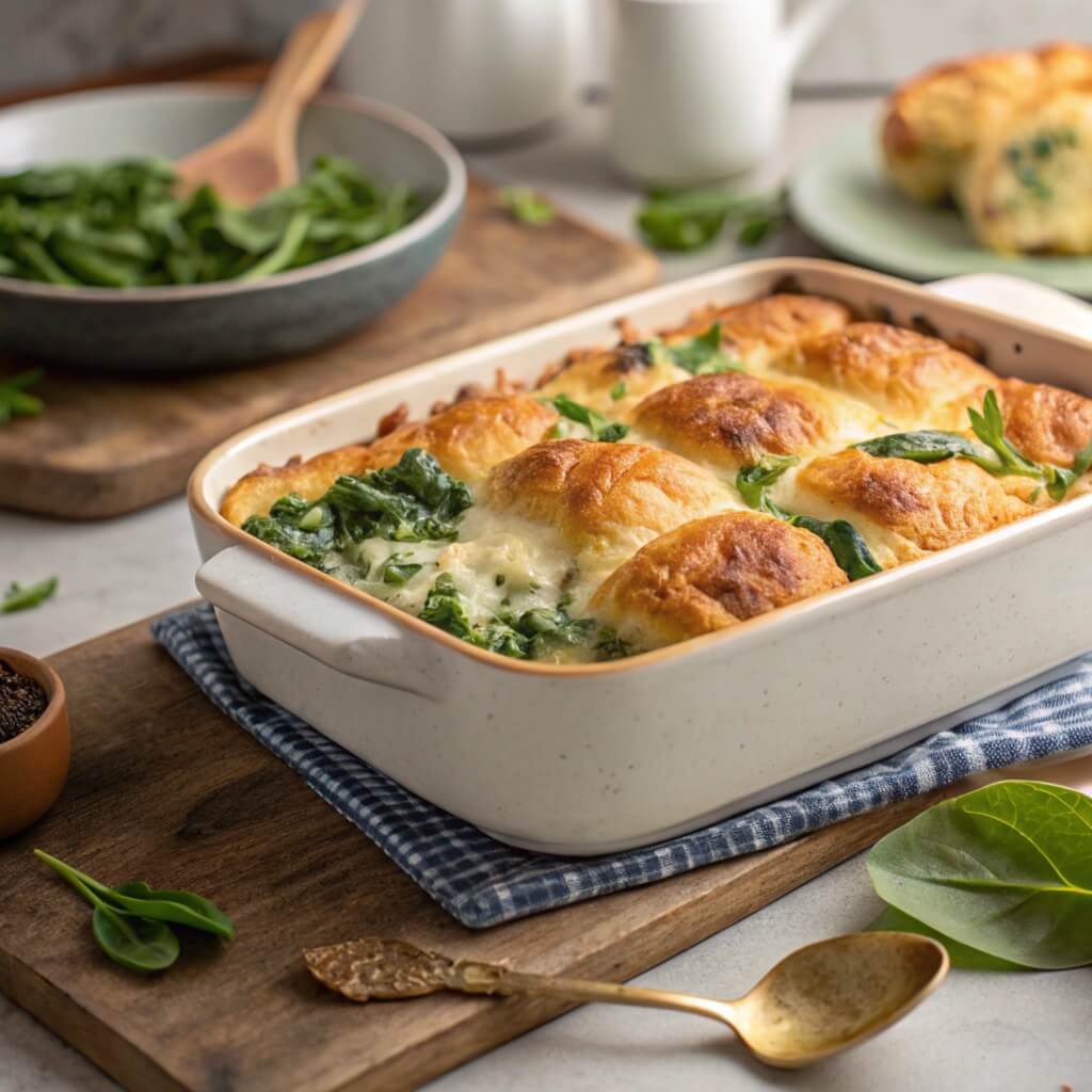 Spinach and Ricotta Breakfast Casserole