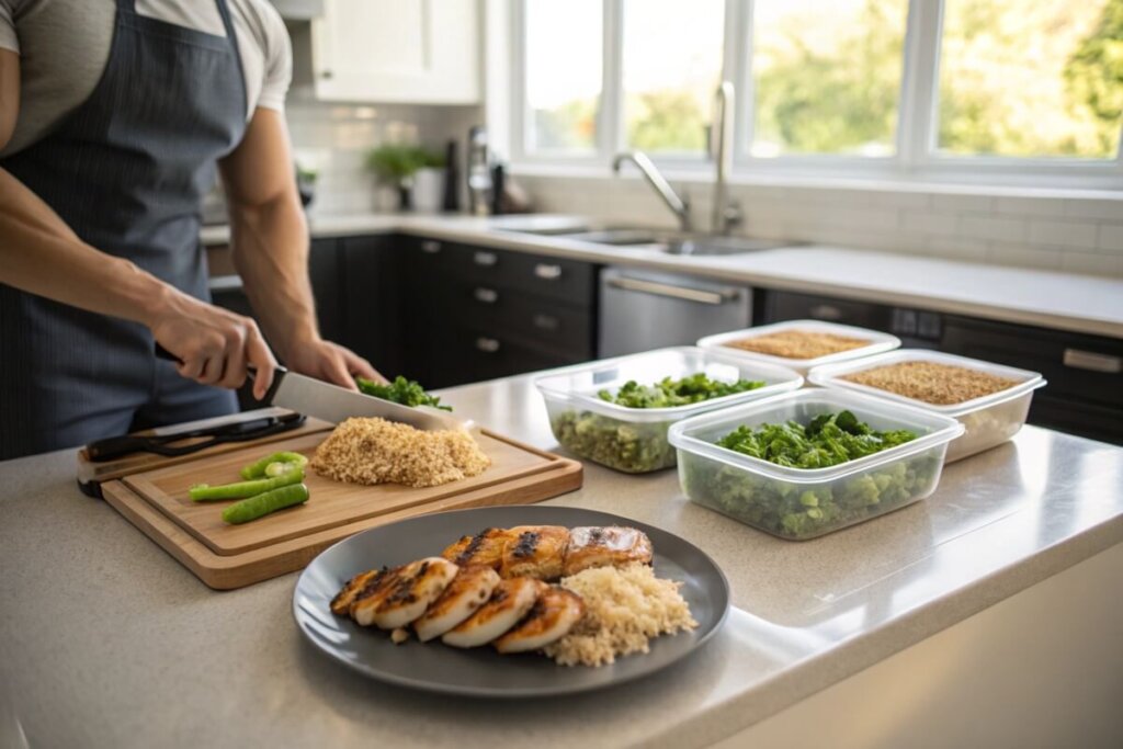 Preparing GERD-friendly meals in a kitchen