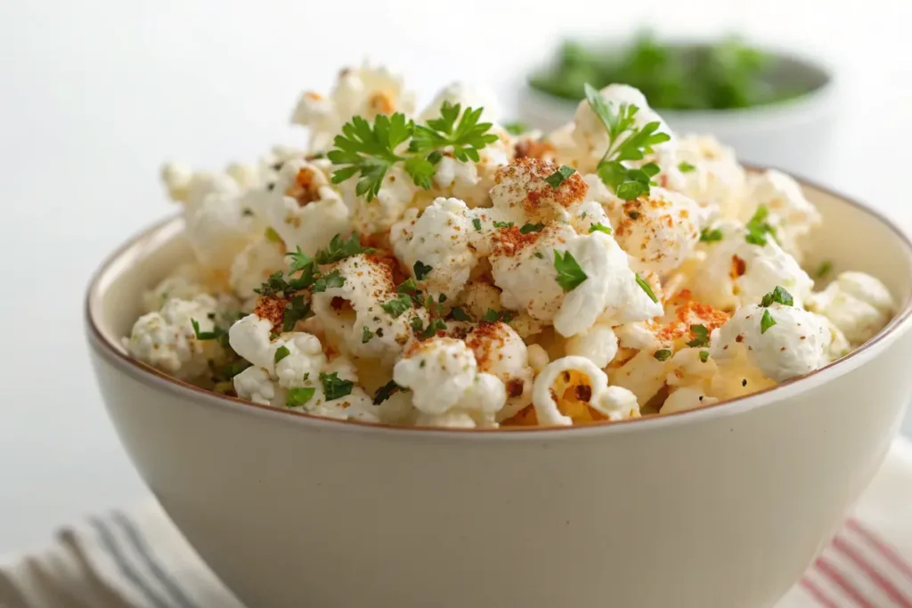 Herb-seasoned popcorn for diabetics