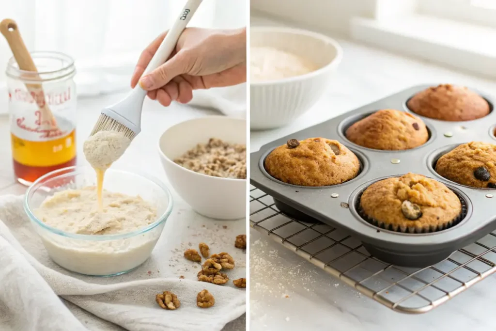 Step-by-step healthy baking process