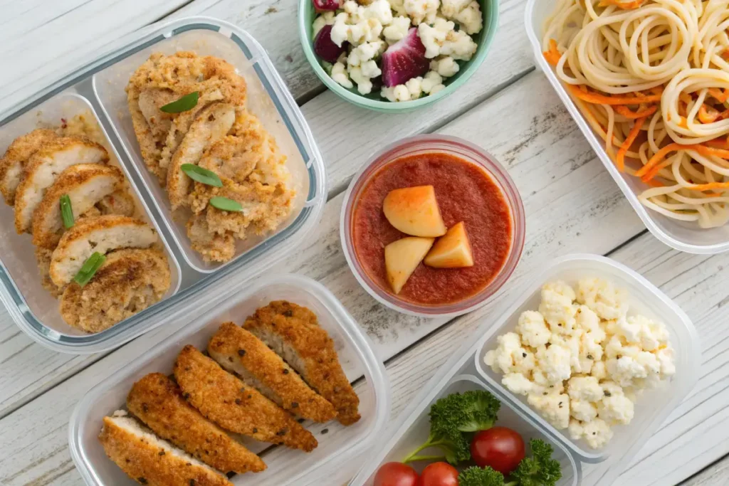 A collection of healthy meal prep ideas for picky eaters